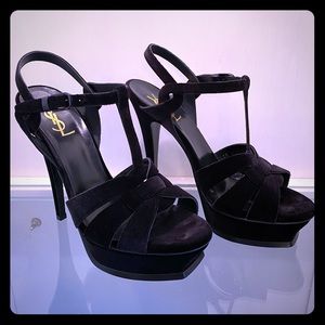 NIB Yves Saint Laurent Tribute 105 Velvet Platform